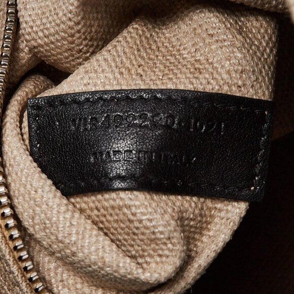 Yves Saint Laurent Natural Linen And Leather Rive Gauche Tote Bag - Picture 9 of 10